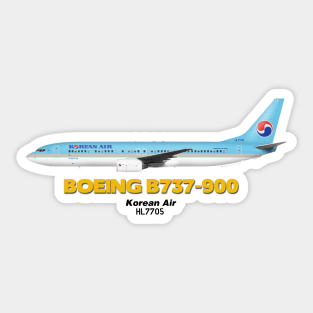 Boeing B737-900 - Korean Air Sticker